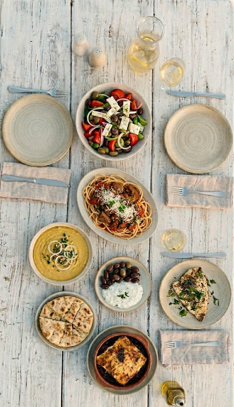 Greek Naxian menu